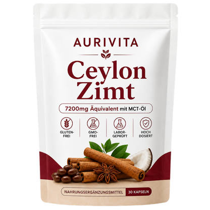Aurivita Ceylon Zimt 7200 mg mit MCT-Öl