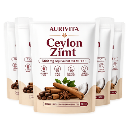 Aurivita Ceylon Zimt 7200 mg mit MCT-Öl
